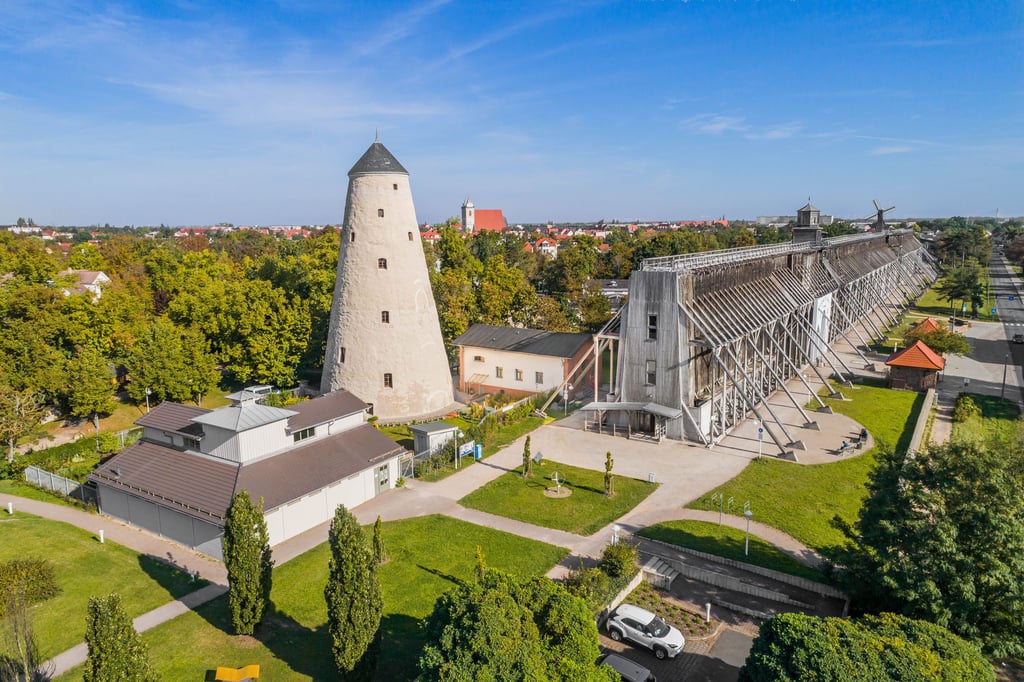 Blick auf einen Teil des Kurparkes Schönebeck.