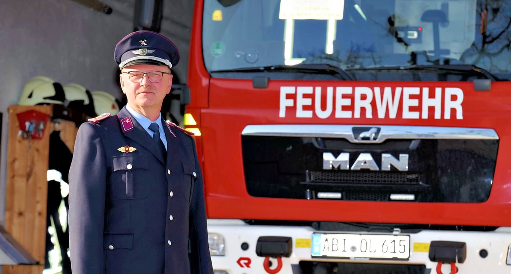 Als Ortswehrleiter in Kleinpaschleben hört Lutz Hause auf, nicht aber als aktiver Feuerwehrmann.