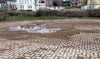 Der Parkplatz an der Bode in Staßfurt ist in einem schlechten Zustand. 