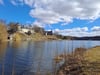 Der See in Stiege mit Blick auf das Schloss.