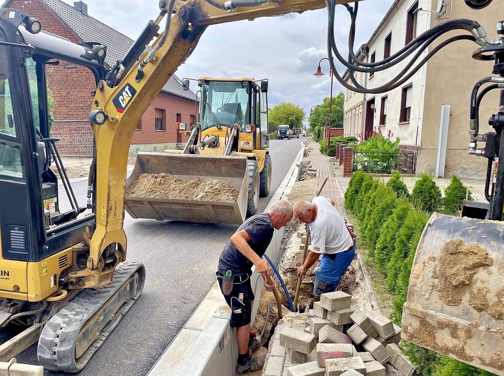 Die Arbeiten an der K 1199 in Brettin haben im September 2023 begonnen.