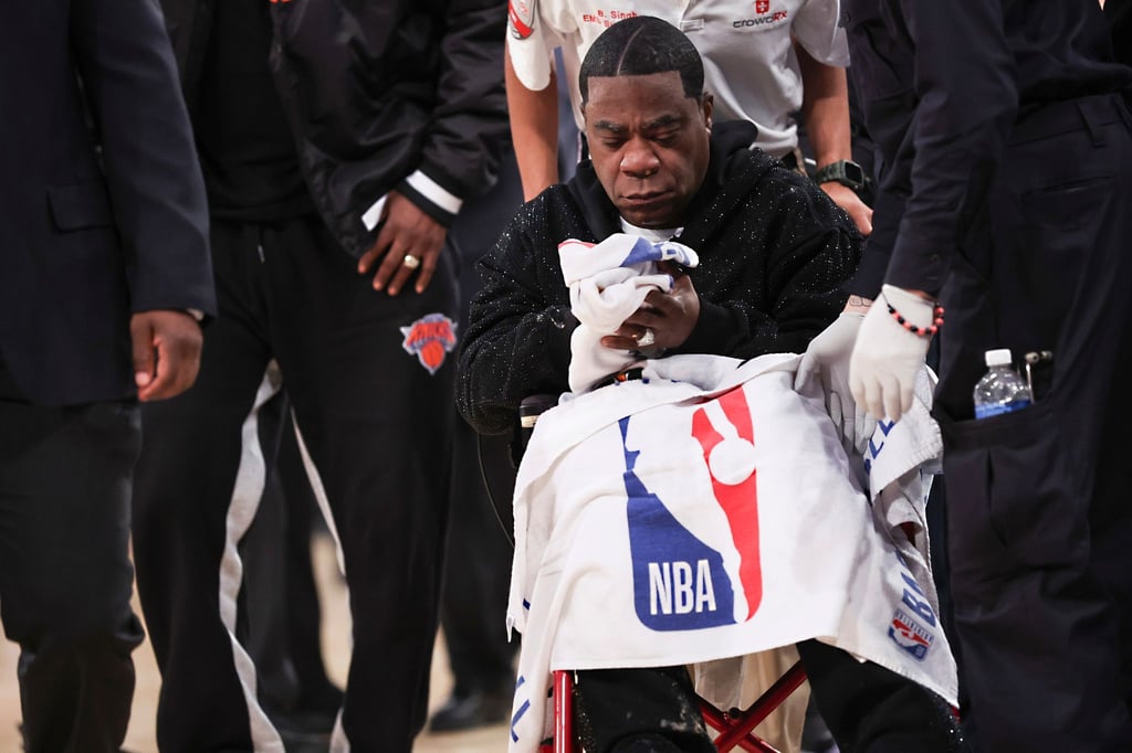 Tracy Morgan ist schnell wieder zum Scherzen aufgelegt.