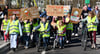 In Magdeburg haben Hortkinder für mehr Verkehrssicherheit demonstriert.