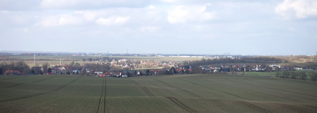 Blick auf den Ortsteil Beyendorf-Sohlen in Magdeburg.