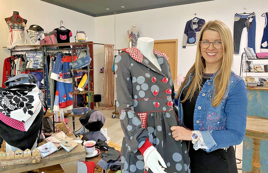 Claudia Ludwig-Lischka eröffnet ihr neues Geschäft an der Wilhelmstraße in Bernburg.