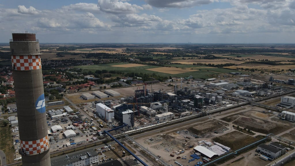 Gerade auch am Chemiestandort Leuna denken Unternehmen um: In einer neuen Raffinerie sollen chemische Grundstoffe statt aus Erdöl aus Holz hergestellt werden. (Archivbild)