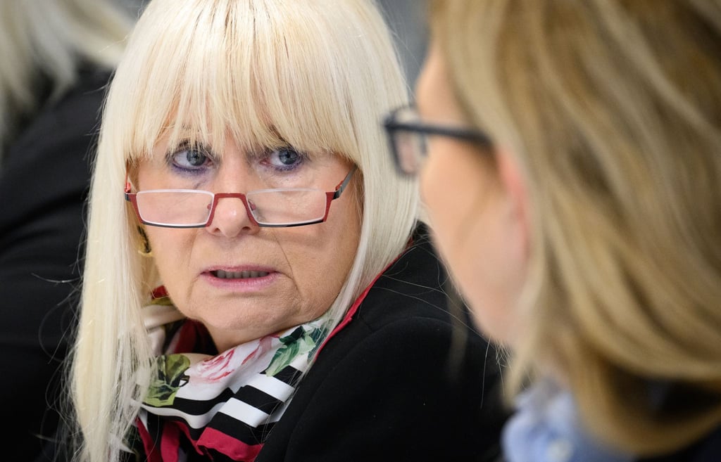 Innensenatorin Iris Spranger (SPD) stellt die Kriminalitätsstatistik gemeinsam mit Polizeipräsidentin Barbara Slowik Meisel vor.