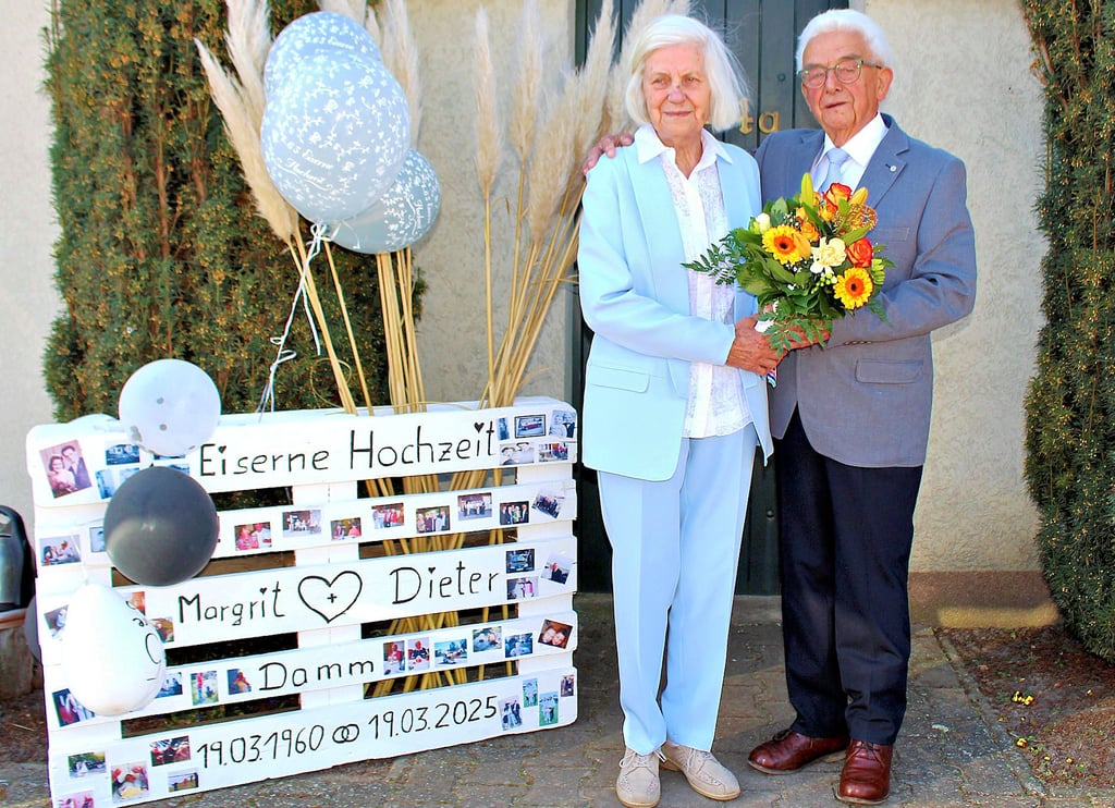 Ein seltenes Ehejubiläum konnten Margrit und Dieter Damm aus Flötz am Mittwoch feiern.