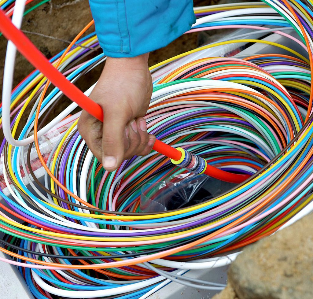 Superschnelles Internet gibt es nur mit Glasfaser.