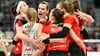 Dresdens Volleyballerinnen sind in den Play-offs auf Halbfinal-Kurs.