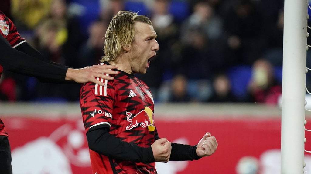 Emil Forsberg nach seinem Elfmetertreffer.