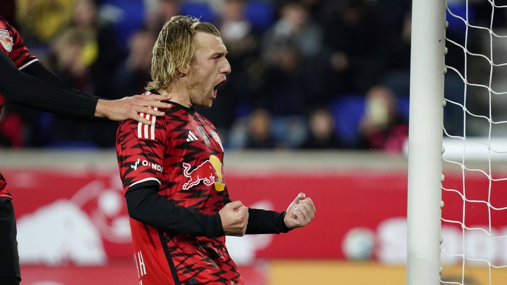 Emil Forsberg nach seinem Elfmetertreffer.