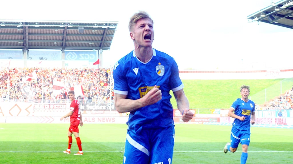 Ex-FCM-Talent Erik Weinhauer soll in der kommenden Saison seine Tore für den FC Erzgebirge Aue schießen.