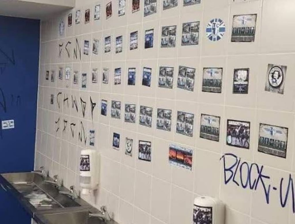 Vandalismus im Stadion von Odra Opole: Magdeburg-Fans verwüsten Toiletten und Gästetrakt.