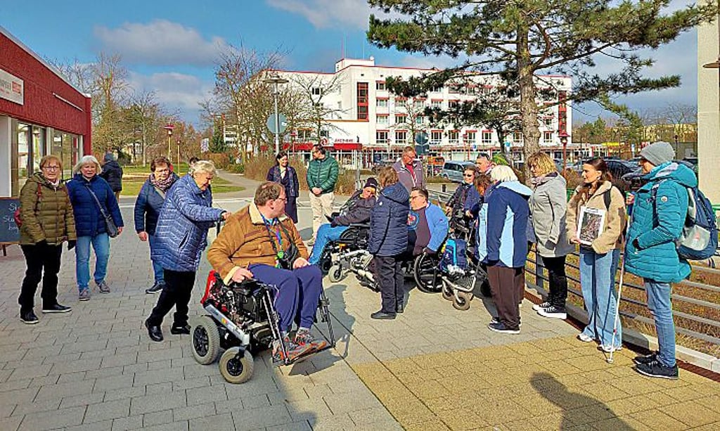 Die Testpersonen zogen an der Ladenzeile zwischen Altmark-Forum und Roland-Ärztehaus entlang.