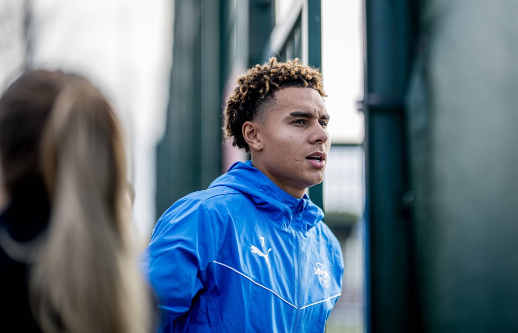Antonio Nusa beim Training von RB Leipzig (Symbolbild).