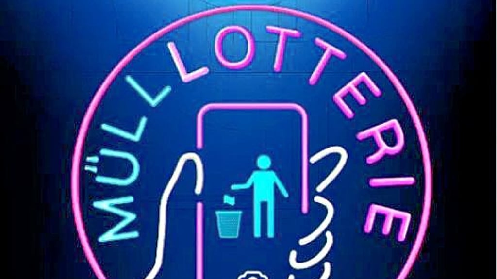 Das Logo der Müll-Lotterie in Bitterfeld-Wolfen