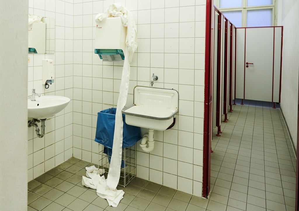Die Toiletten wurden von Schülern am schlechtesten bewertet.