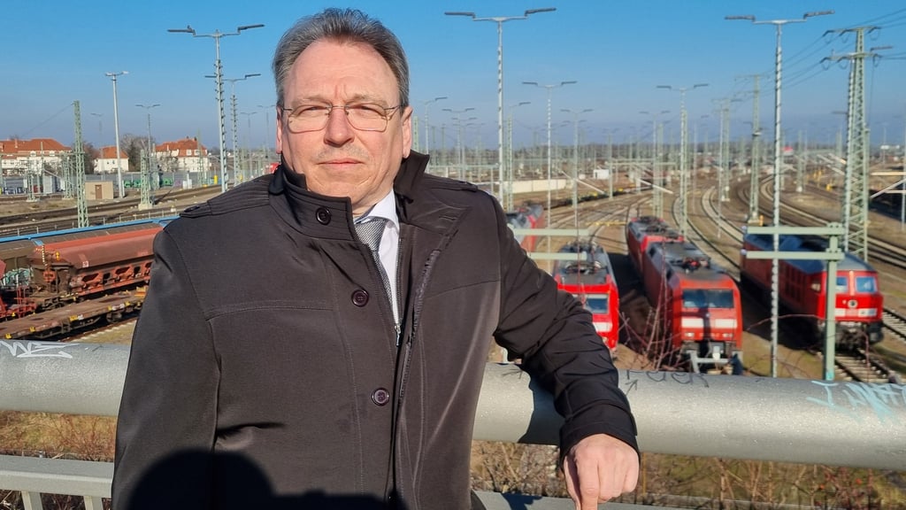 GDL-Bundesvorsitzender Mario Reiß war lange Jahre Betriebsratschef bei DB Cargo in Halle.
