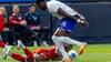 Alphonso Davies (unten) verletzte sich im Länderspiel gegen die USA.