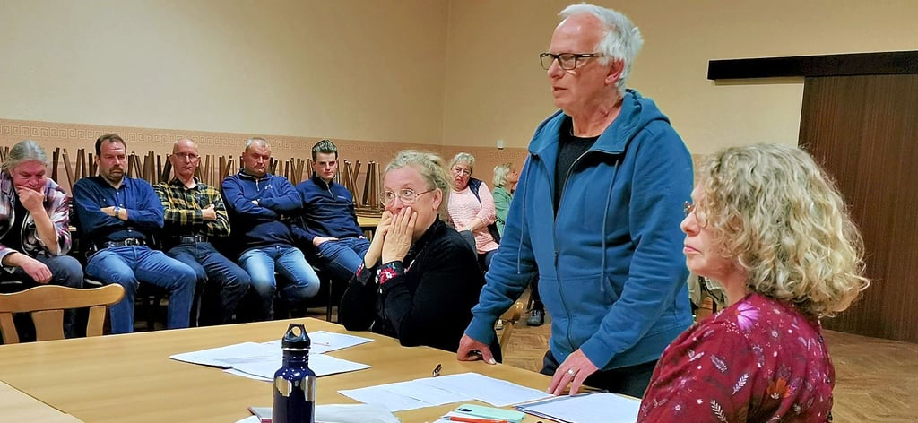 Matthias Berger sprach für die Bürgerinitiative und kritisierte die Entscheidung des Landesverwaltungsamtes scharf.