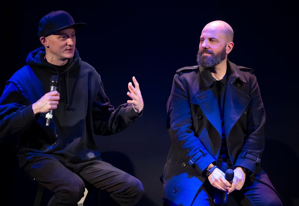 Die Künstler Kangding Ray (l) und Christopher Bauder (r) haben die Installation entworfen.