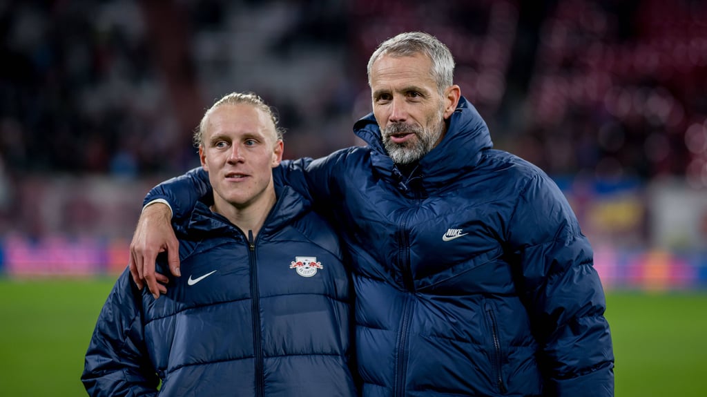 Schlüsselspieler und Trainer: Die beiden RB-Angstellten Xaver Schlager (l.) und Marco Rose