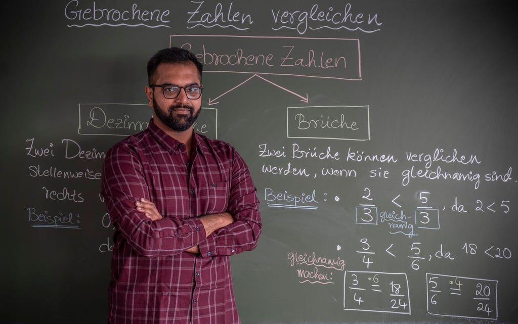 Anantha Prasad Subbaraya aus Indien ist einer von rund 200 Lehrkräften, die das Land über Headhunter-Agenturen gewonnen hat.