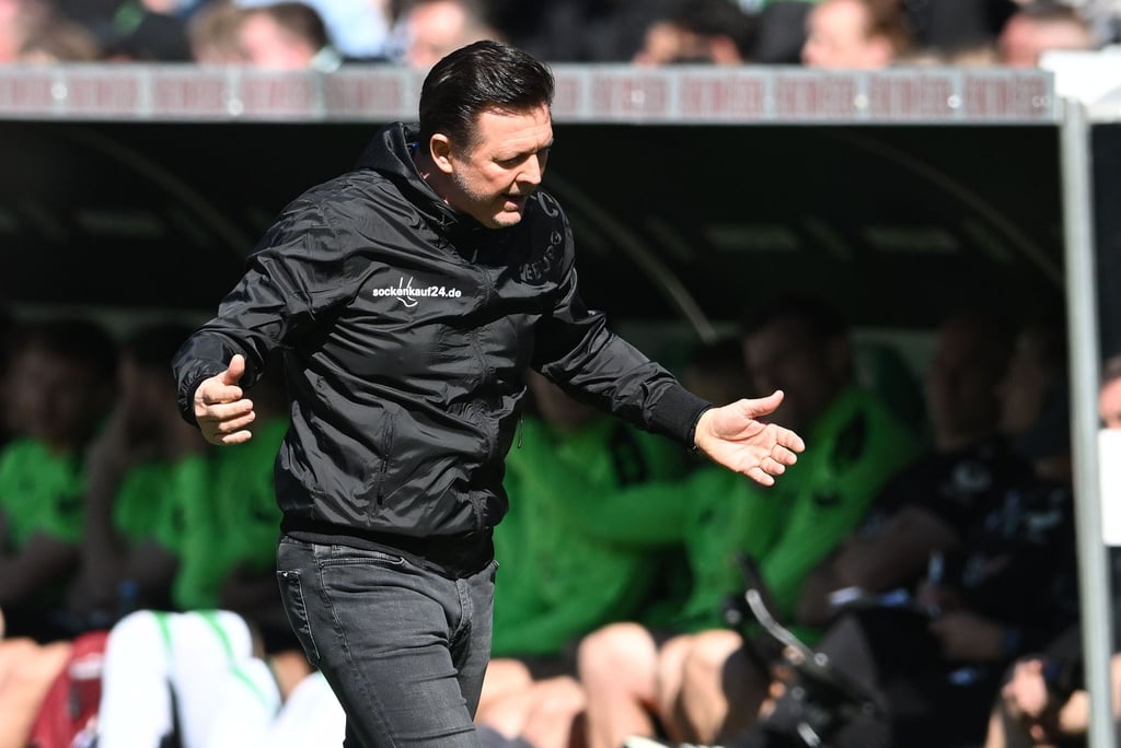 Trainer Christian Titz haderte mit den Entscheidungen seiner Angreifer
