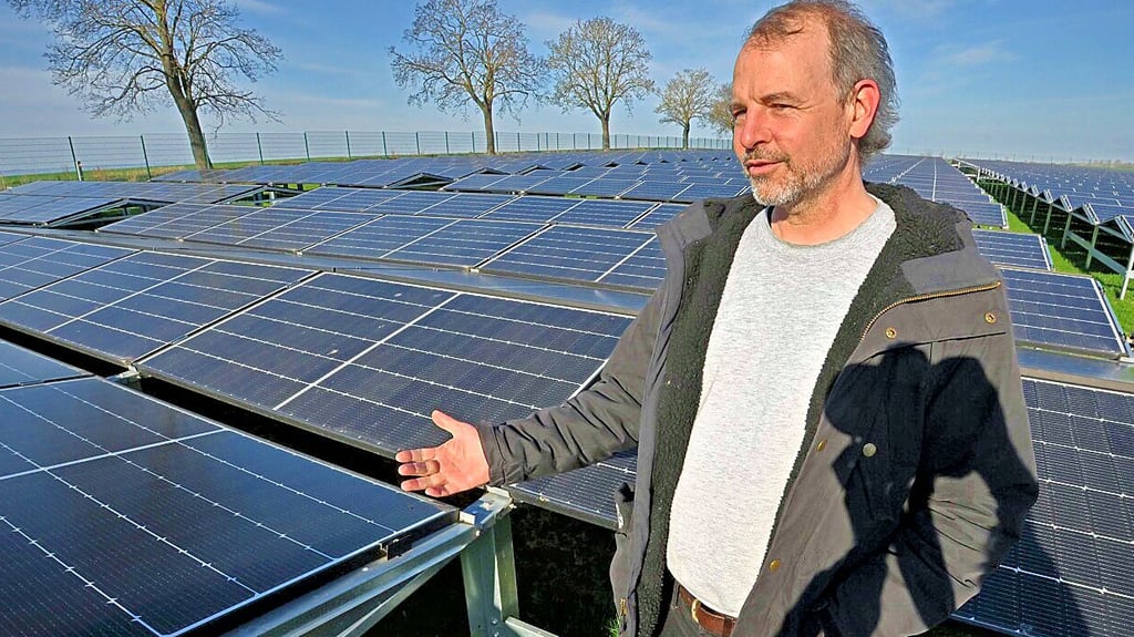 Der Gaterslebener Unternehmer Guido Schulze Niehoff will auf einer Brachfläche eine Solaranlage errichten, um damit das angrenzende Leibniz-Institut mit Strom zu versorgen.