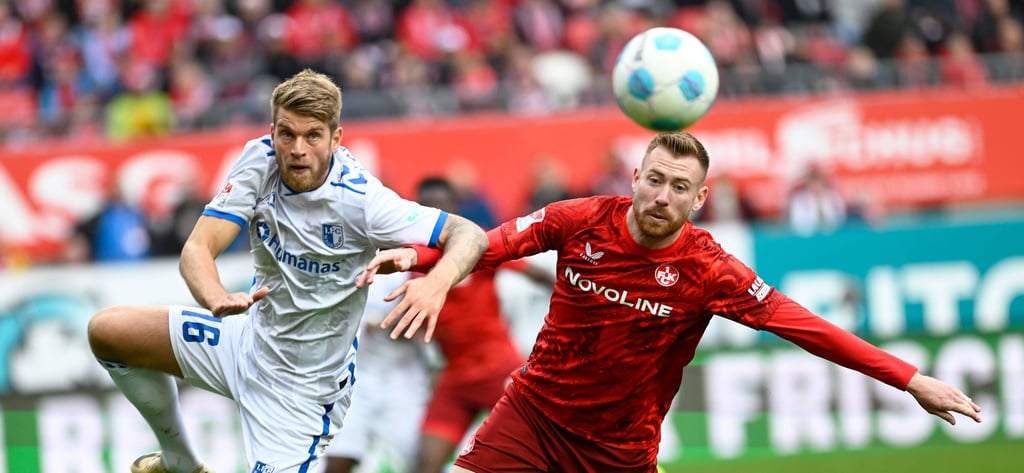 Marcus Mathisen (links) und die Defensive des FCM benötigen gegen den FCK eine gute Körperlichkeit.