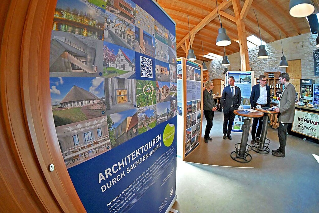 Die Ausstellung zum Architekturpreis des Landes ist im Ascherslebener Genusskombinat eröffnet.