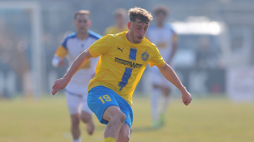 Noel Eichinger schießt seine Tore in dieser Saison als Leihspieler für Lok Leipzig in der Regionalliga Nordost. Das blieb auch dem 1. FC Magdeburg offenbar nicht verborgen.