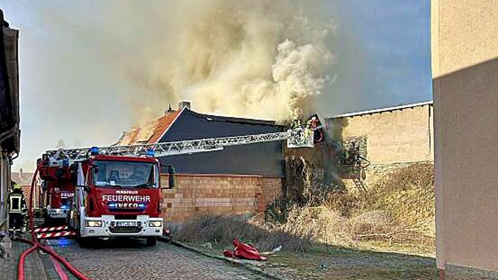 Rund 100 Feuerwehrleute kämpften gegen den Brand.