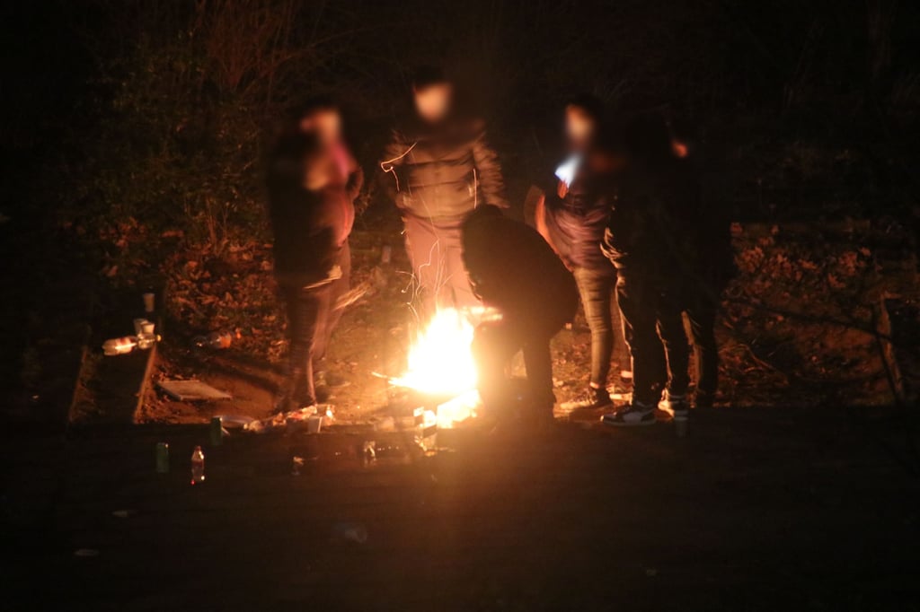Im Innenhof des Braunschweiger Bogens kommt es immer wieder zum illegalen Grillen. Auch Lagerfeuer werden regelmäßig entzündet.