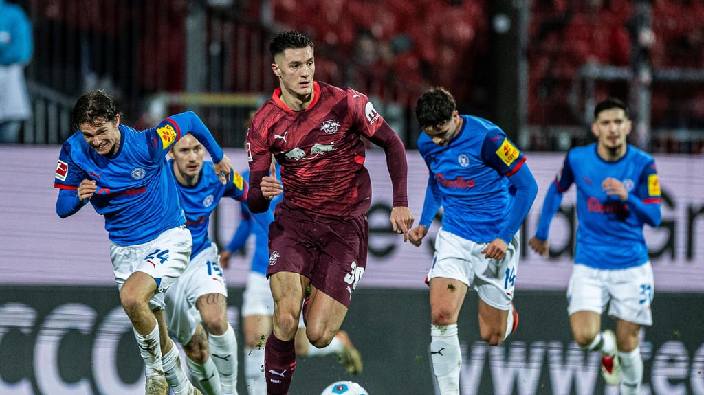 Auf Benjamin Sesko könnte es auch im Heimspiel gegen Holstein Kiel wieder ankommen.