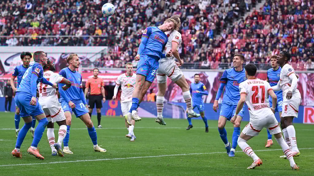 Kein Sieger beim Spiel zwischen RB Leipzig und Holstein Kiel
