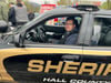 Marvin Behmer war mit seinem auffälligen Ford Crown Victoria zu Gast beim Oster-Tuning.