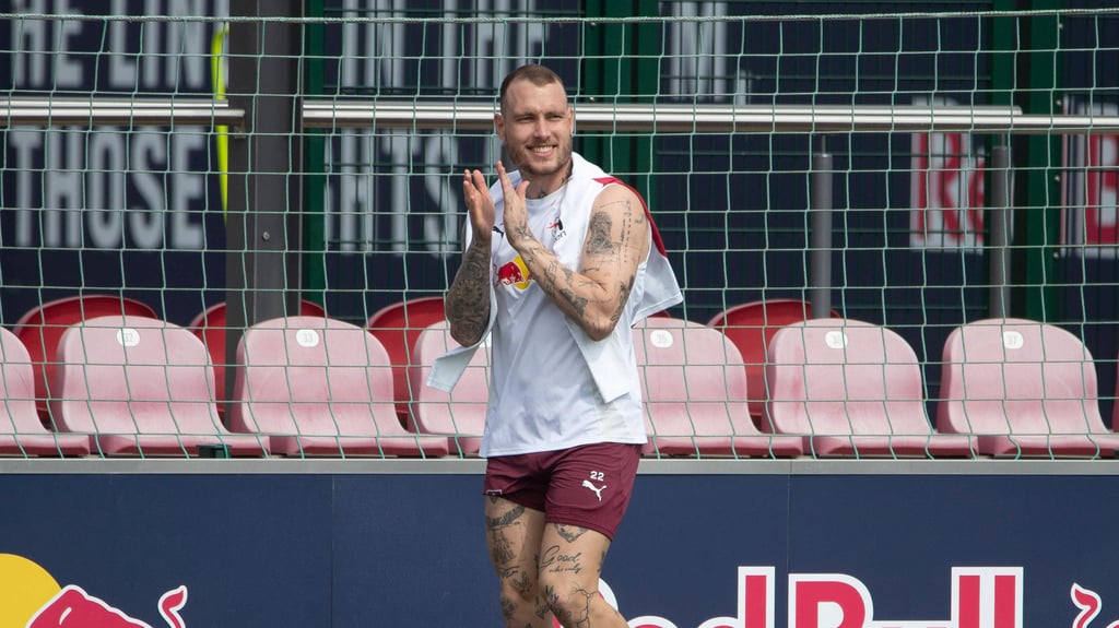 David Raum im Training bei RB Leipzig.