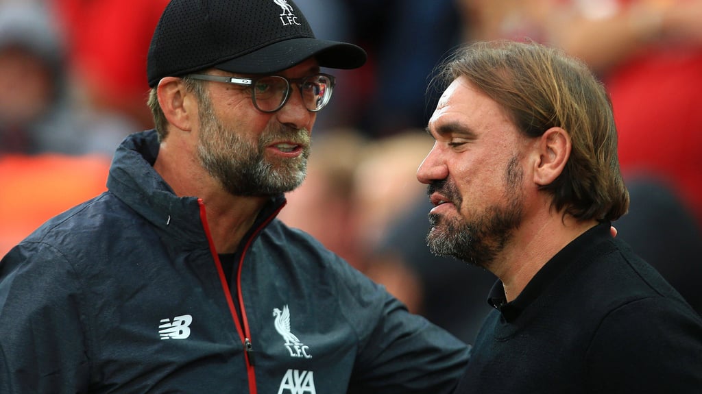 Jürgen Klopp (links) und Daniel Farke (rechts).