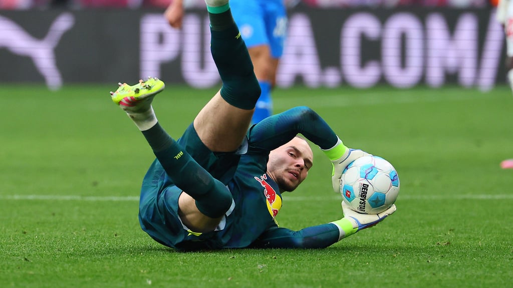 Maarten Vandevoordt wird wohl gegen Eintracht Frankfurt das Tor von RB Leipzig hüten.