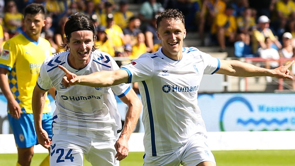 Jean Hugonet ist angeschlagen, sein Einsatz für den 1. FC Magdeburg bei Hertha BSC Berlin noch offen.