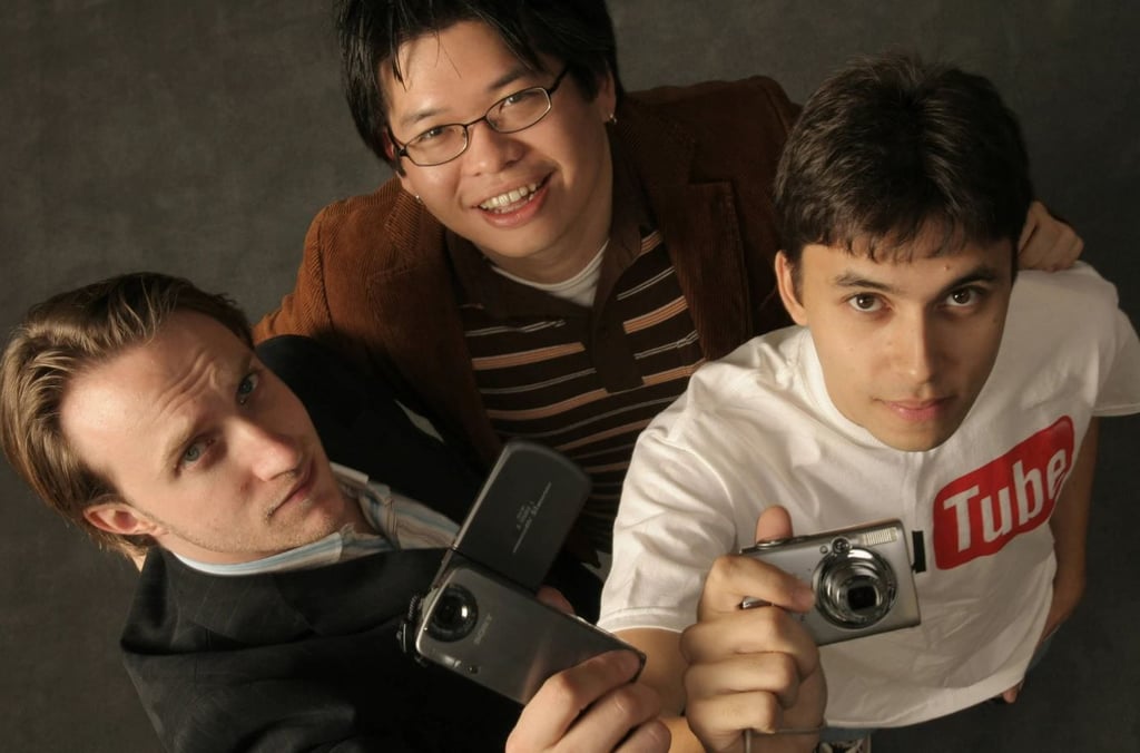 Die Videoplattform Youtube wurde 2005 von Chad Hurley, Steven Chen und Jawed Karim gegründet (v.l.).