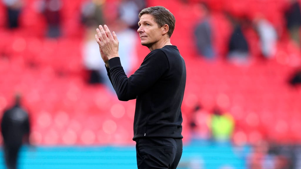 Fußball-Trainer Oliver Glasner freut sich über den Finaleinzug mit Crystal Palace.