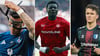 Wer holt sich die Torjägerkanone 2024/25 in der 2. Bundesliga? Noch fünf Profis sind realistisch im Rennen, auf dem Foto sind Davie Selke (li. Hamburger SV), Ragnar Ache (Mi.,1. FCK) und Martijn Kaars (1. FCM).
