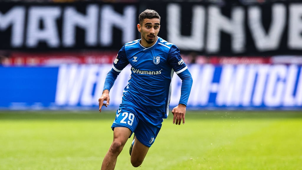 Livan Burcu vom 1. FC Magdeburg ist vor dem Heimspiel gegen Preußen Münster wieder ins individuelle Training eingestiegen.