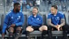 Patric Pfeiffer (l.) kommt beim 1. FC Magdeburg nur selten zum Zug, im Sommer endet seine Leihe vom FC Augsburg.