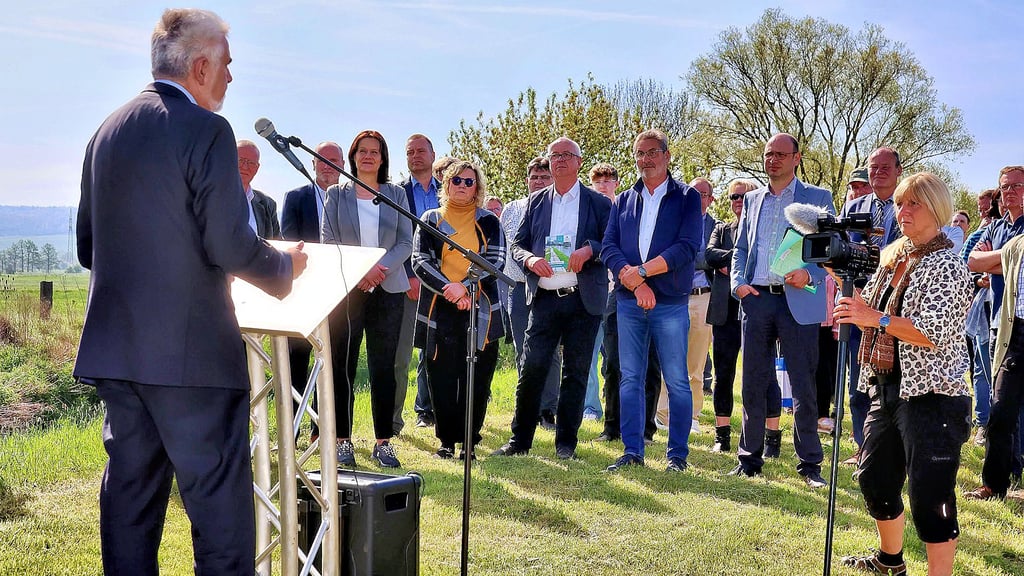 „Nach dem Hochwasser ist vor dem Hochwasser“, sagte Umweltminister Armin Willingmann bei der Inbetriebnahme.