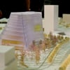 Der Siegerentwurf der Architekten Richter und Musikowski für den Bau des Zukunftszentrums. Die MZ zeigt es erstmals der breiten Öffentlichkeit am 1. Juni im Hauptbahnhof Halle.&nbsp;