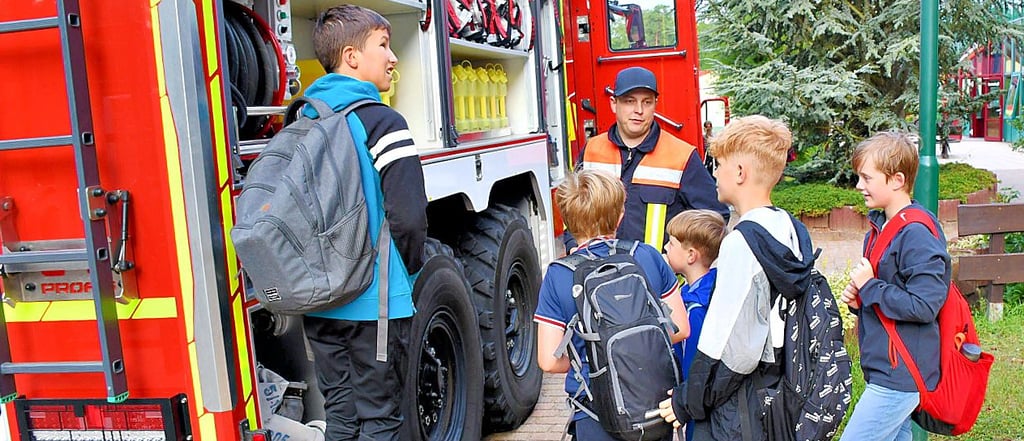 Die Feuerwehr Arendsee ist häufig im KiEZ präsent.